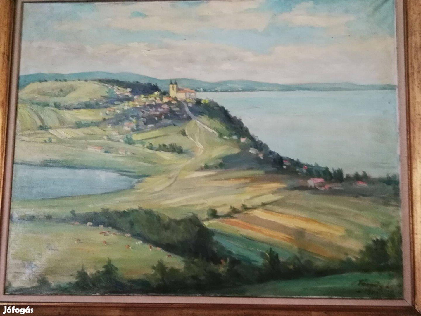 78x98cm olaj festmény Váradi Lajos