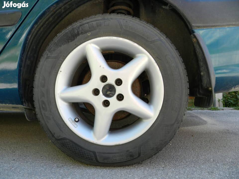 7Jx15 ET36 5x100 57mm alufelni garnitúra, 4 évszakos gumival