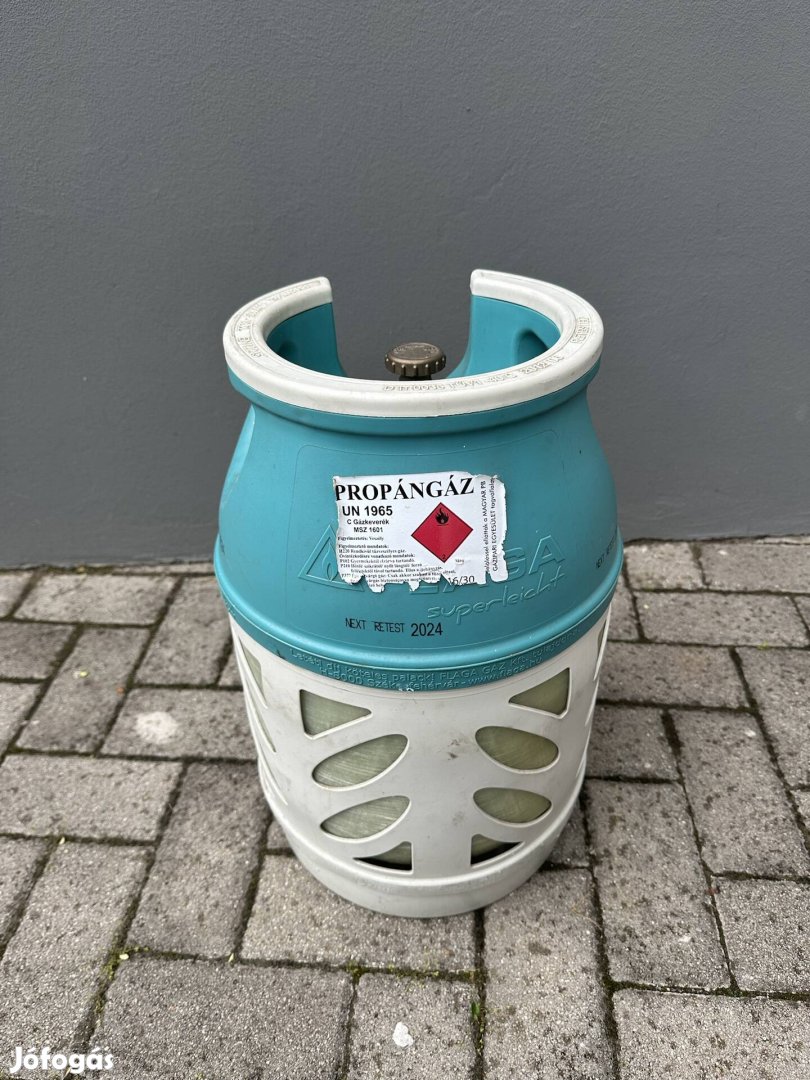 7,5 KG-OS Flaga Propán Gázpalack eladó Budán! 