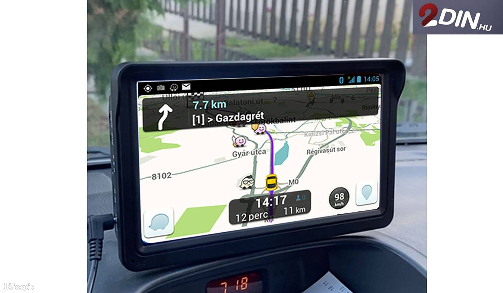 7 Col vezeték nélküli Carplay Mirrorlink Android autó Szélvédőre