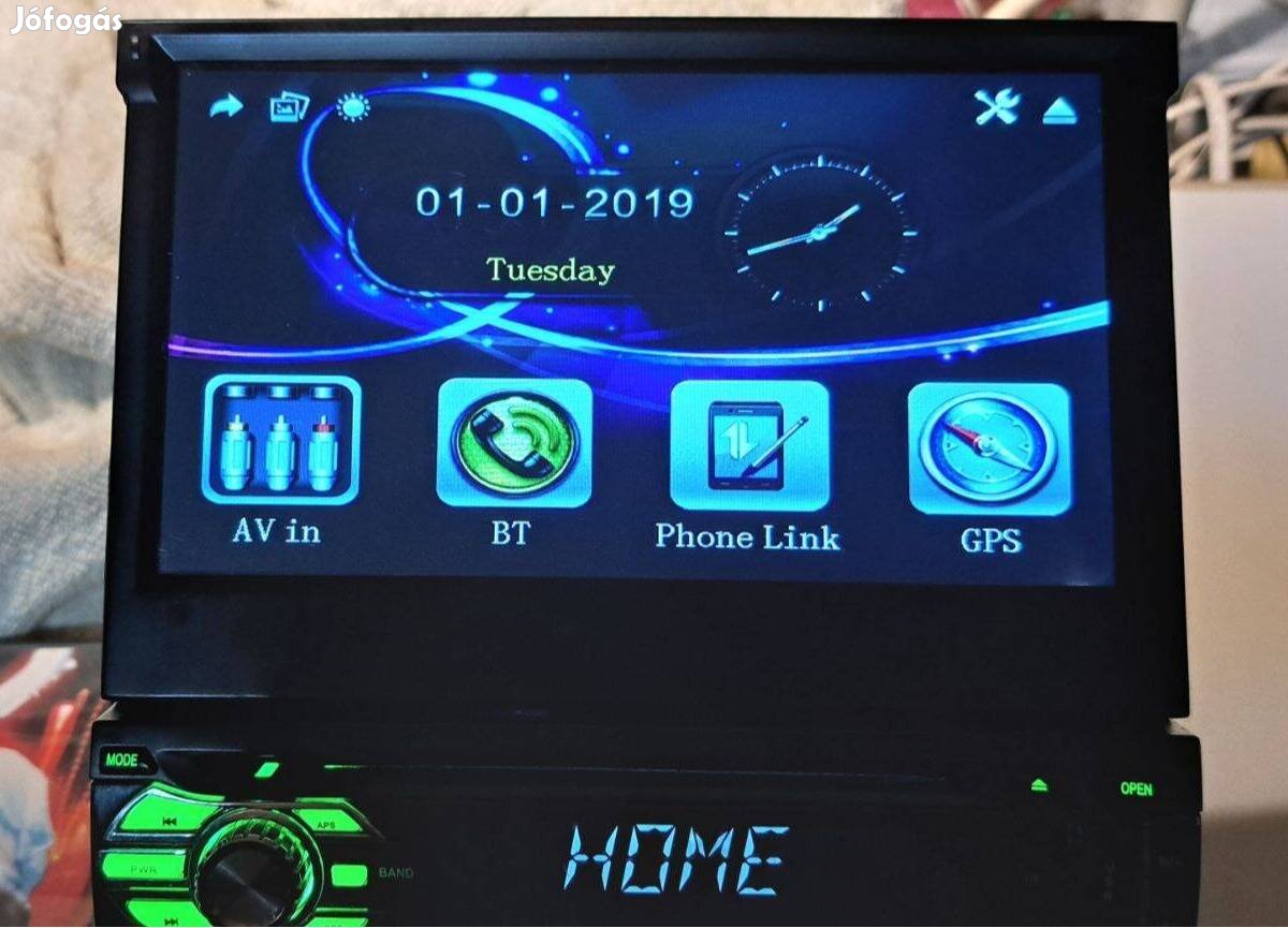 7" DVD,BT,GPS,AV IN,CD,USB,CARD autórádió