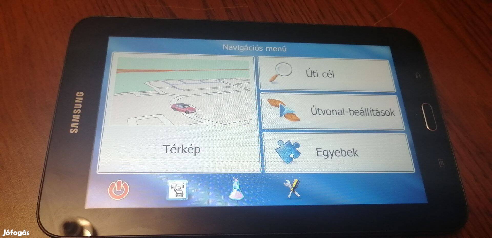 7" GPS navigáció samsung tableten!