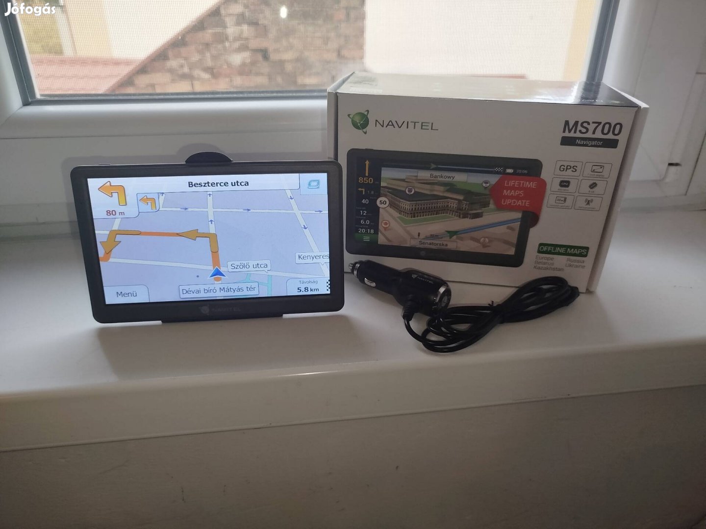 7" Navitel GPS navigáció Igo Primo 2025. Magyaro. térkép kamionos is