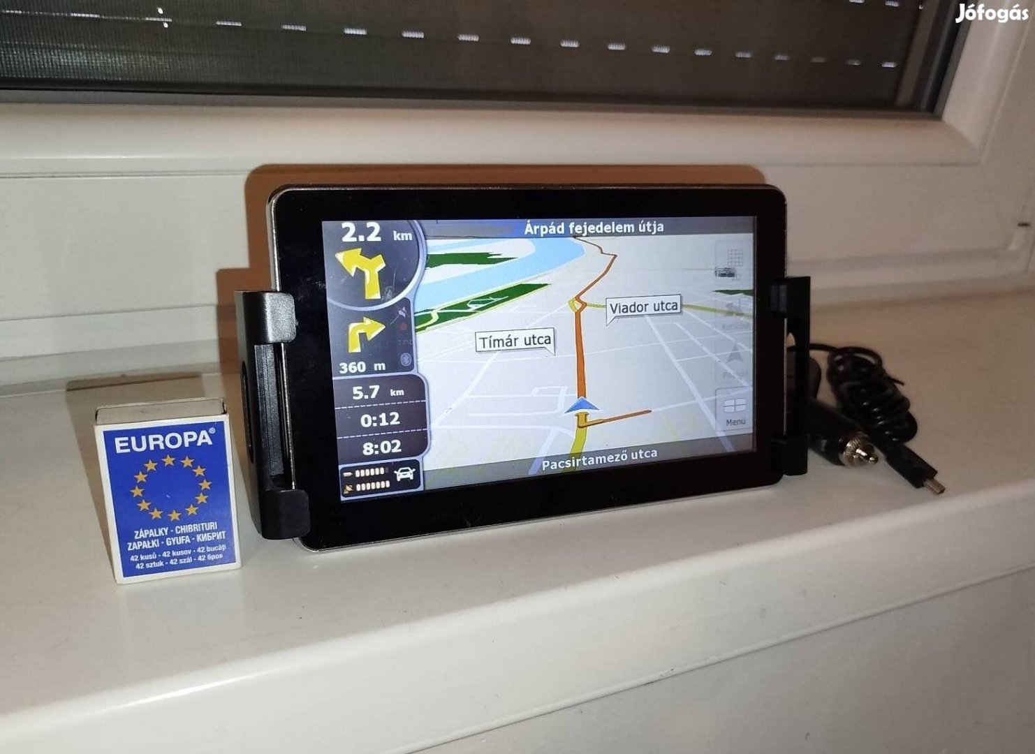 7" -os GPS , navigáció 2025. májusi Magyarország térképpel 