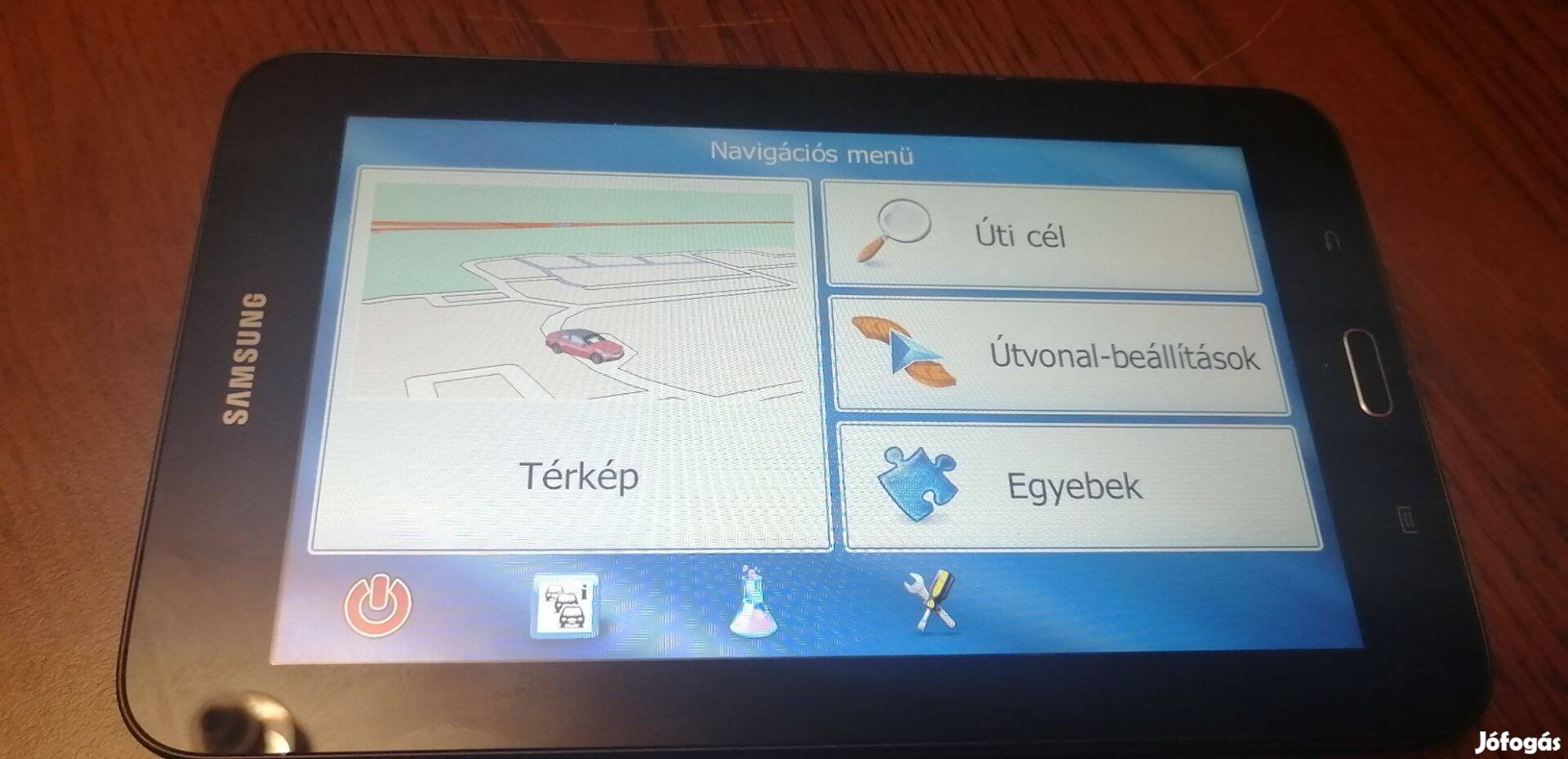 7" autós GPS navigáció friss térképekkel Samsung tableten eladó