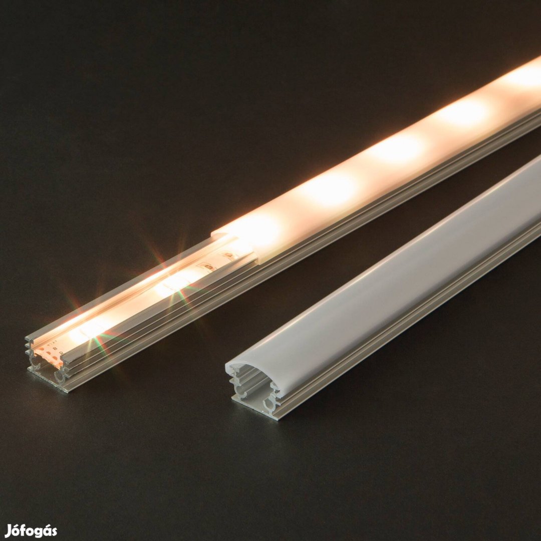 7 darab LED aluminium profil takaró búra opál 2000 mm Csak Búra