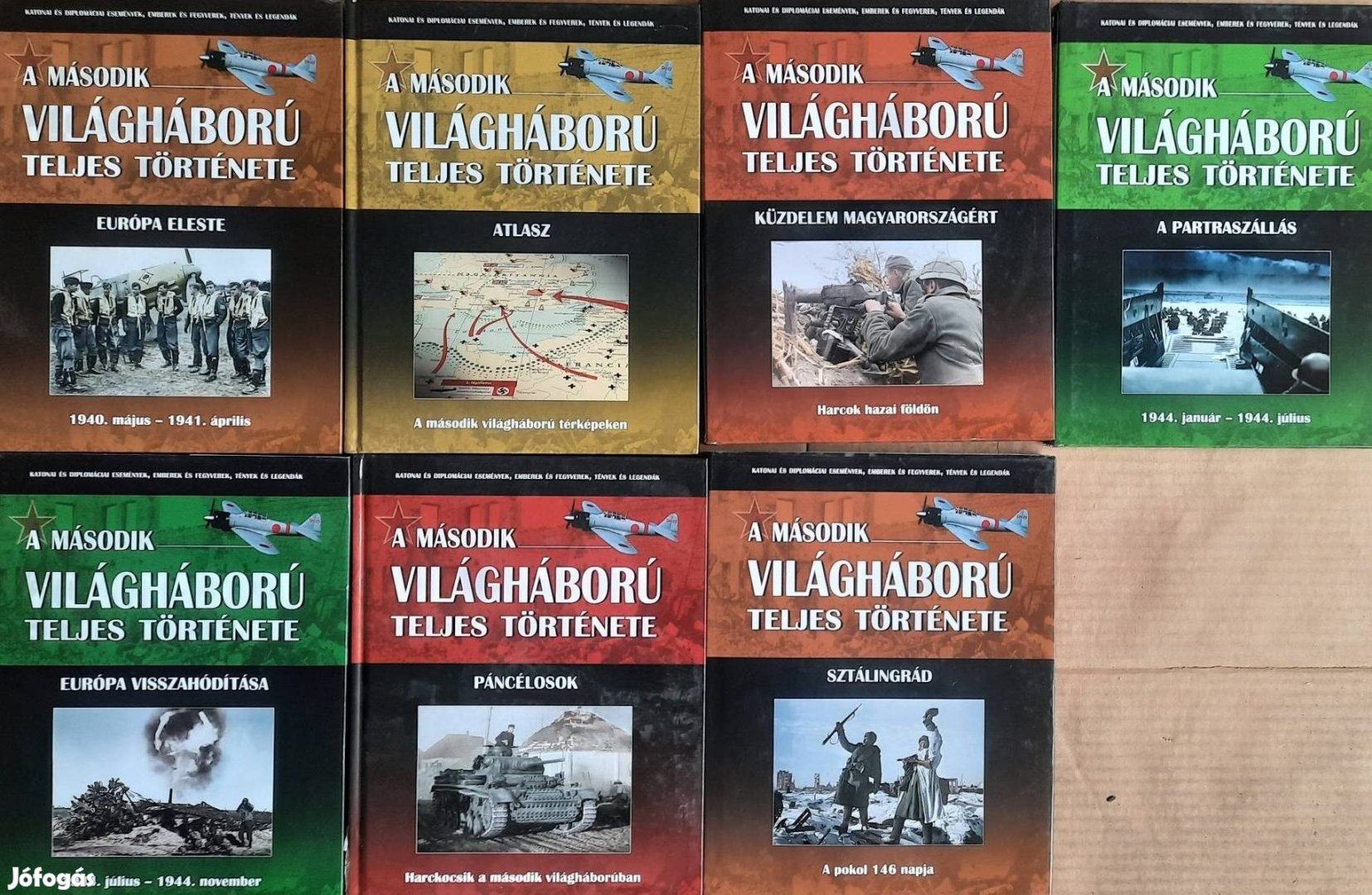 7 darab könyv eladó a ll.világháború története sorozatból