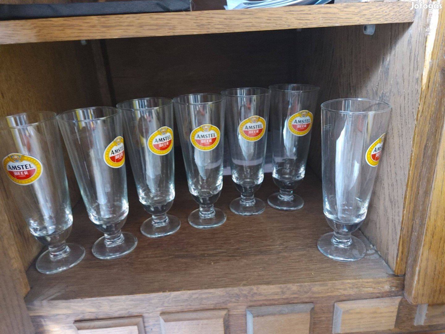 7 db Amstel Beer sörös poharak