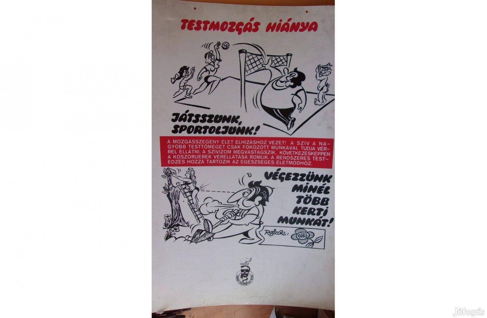 7 db. Retro műanyag propagandaplakát