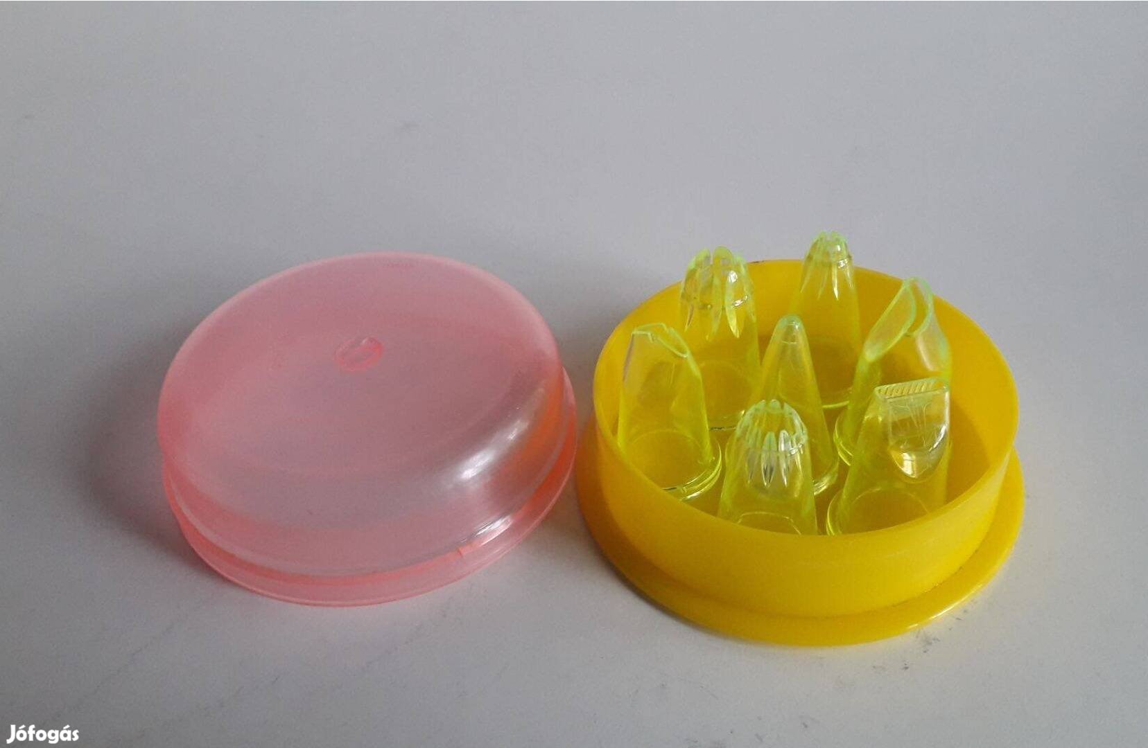 7 db műanyag díszítőcső díszítőfej habzsákhoz