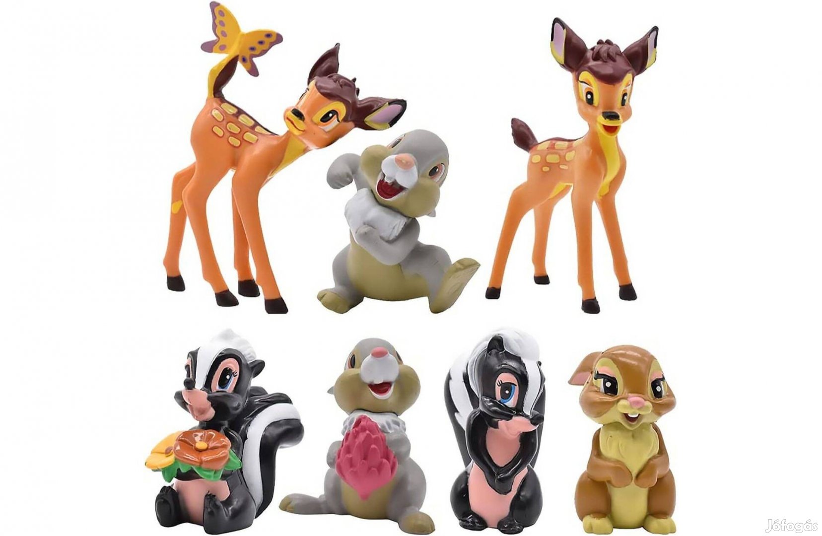 7 db-os Bambi figura szett