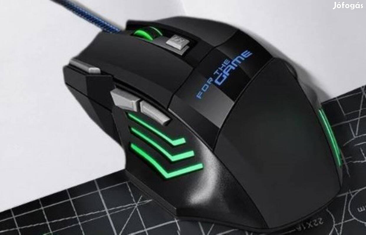 7 gombos 2400 DPI LED vezetékes optikai Gamer egér