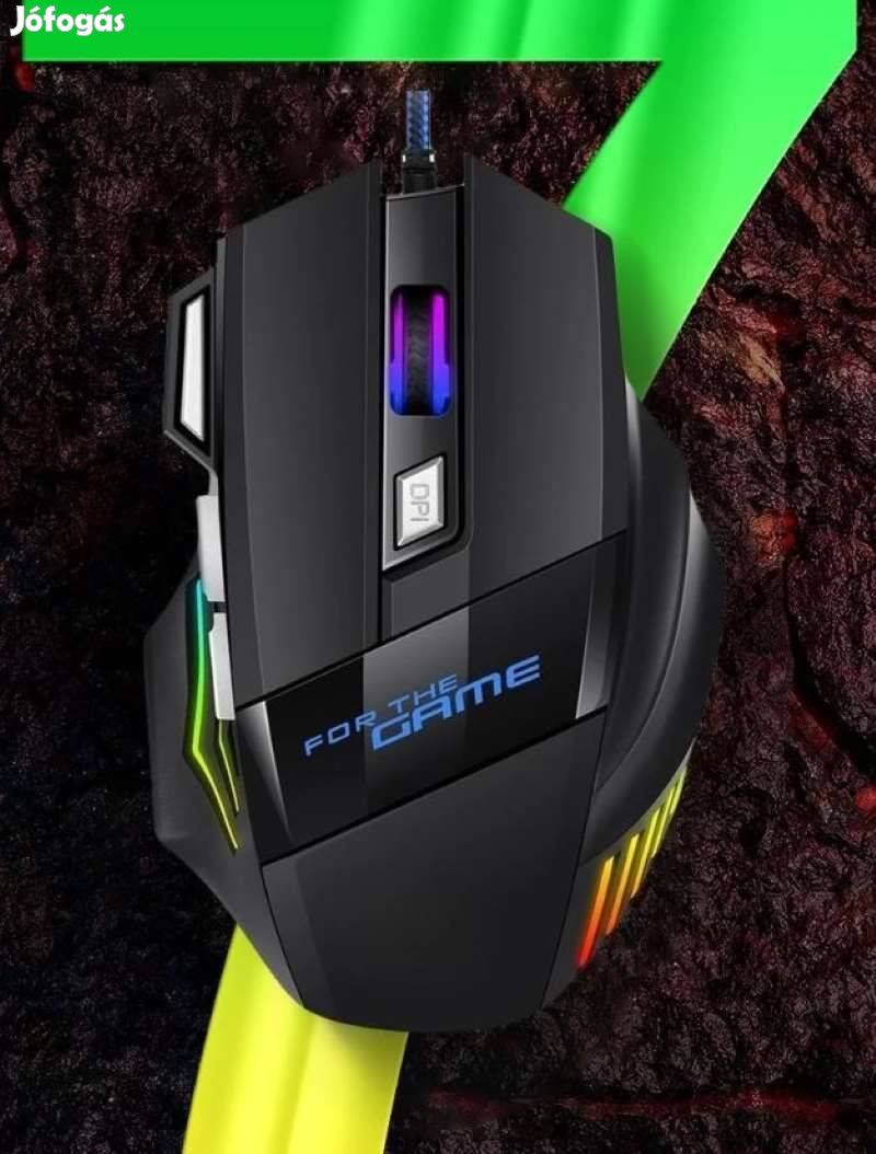 7 gombos 2400 DPI LED vezetékes optikai Gamer egér