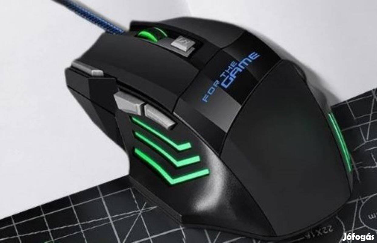 7 gombos 2400 DPI LED vezetékes optikai Gamer egér