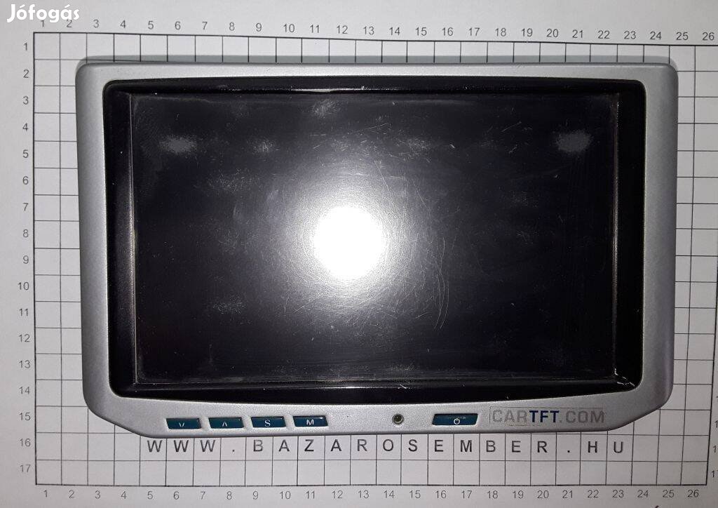 7colos VGA LCD monitor beépített érintővel touchscreen elvihető eladó