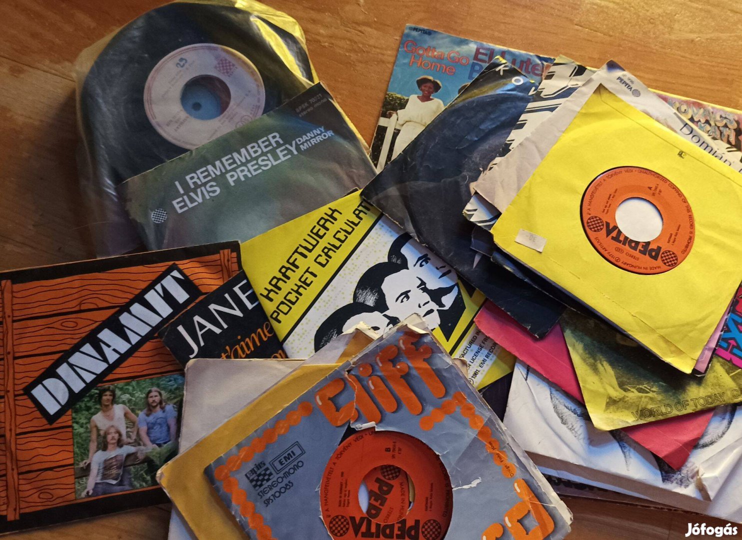 7inch bakelit lemezek - egyben