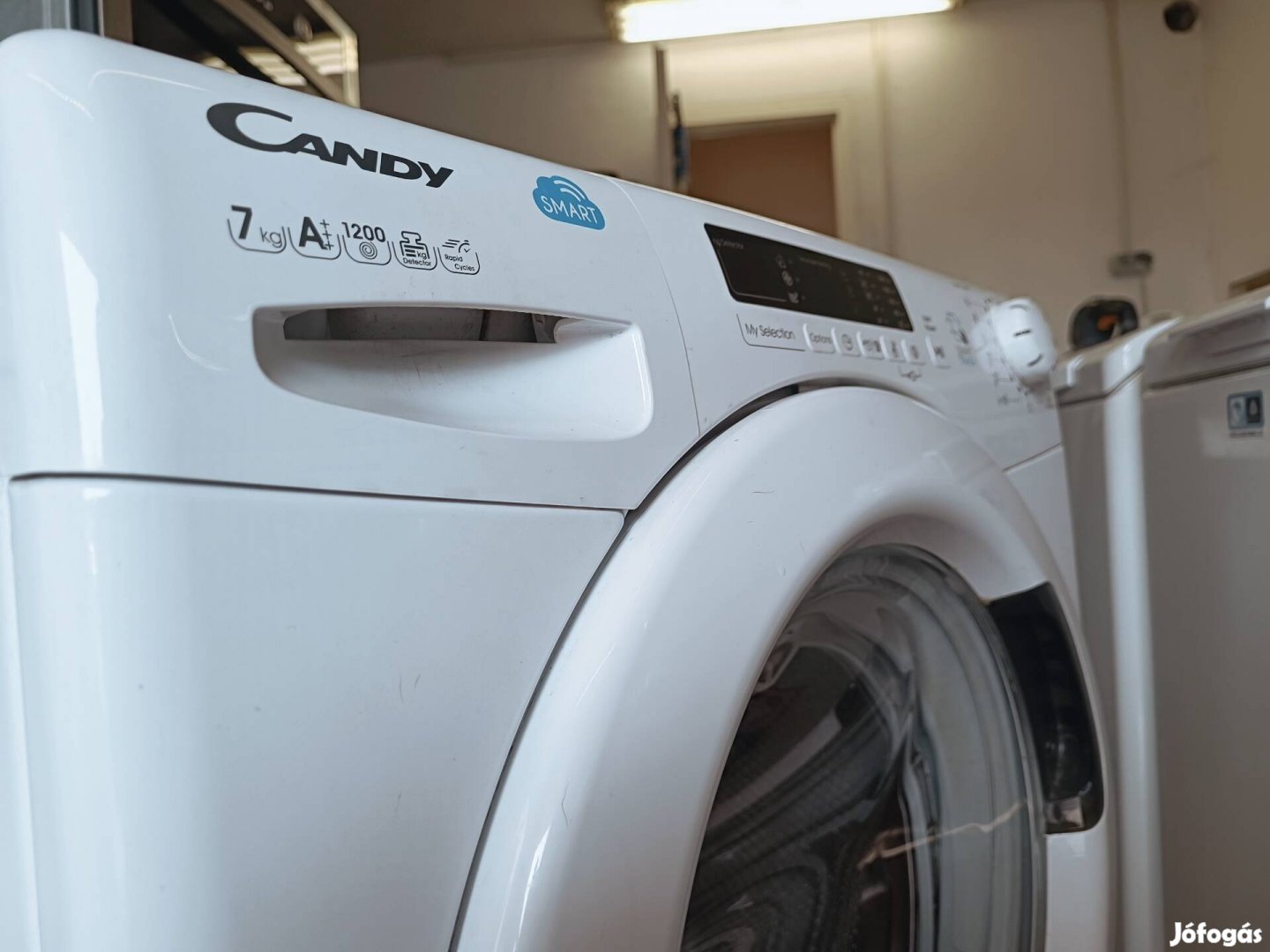 7kg A keskeny Candy smart mosógép újszerű állapotban