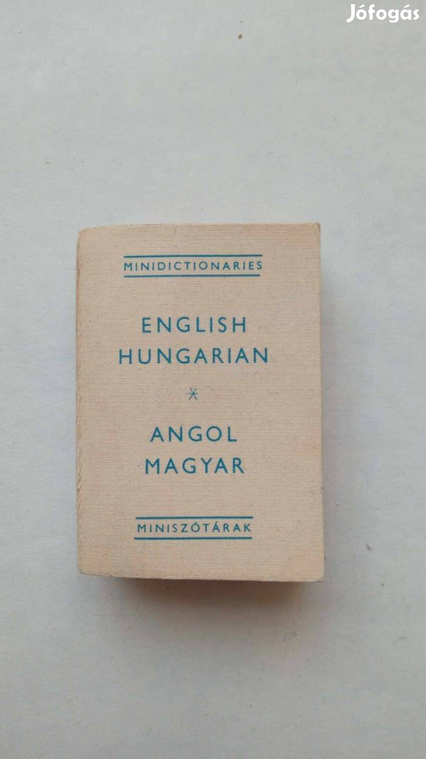 7x5 cm angol magyar szótár mini 500 Ft