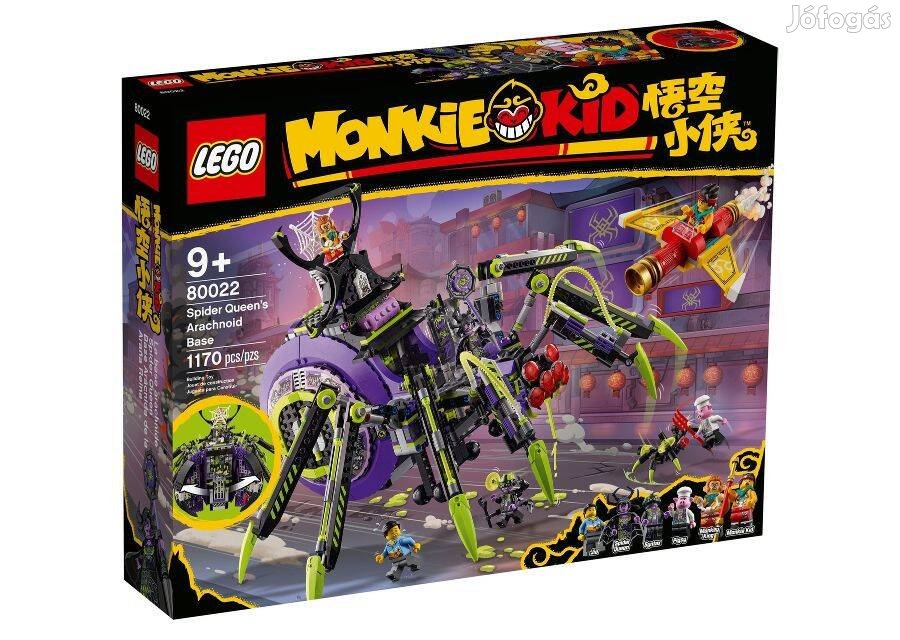 80022 LEGO Monkie Kid - Spider Queen pókhálószerű bázisa