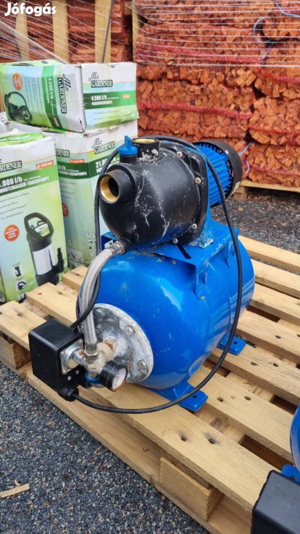 800W-os házi vízmű, hidrofor 3400liter/óra vízhozammal, jó áron