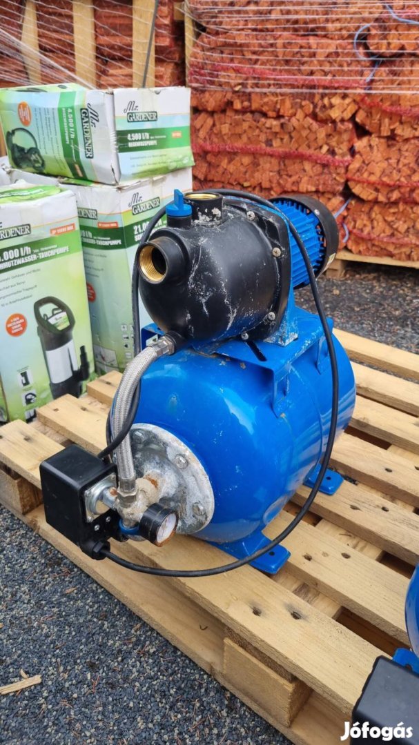 800W-os hidrofor, jó állapotú házi vízmű 3400liter/óra teljesítménnyel