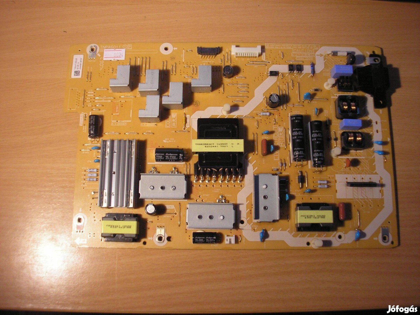 8024 Panasonic tápegység Tnpa6011 1P TX-42AS650E Txn/P1Zgub