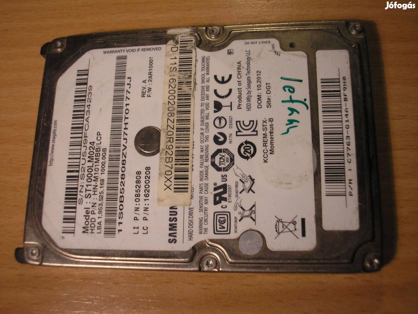 8094 Samsung HDD panel BF41-00354A 00REV 0.3 PCB adatmentéshez elektro