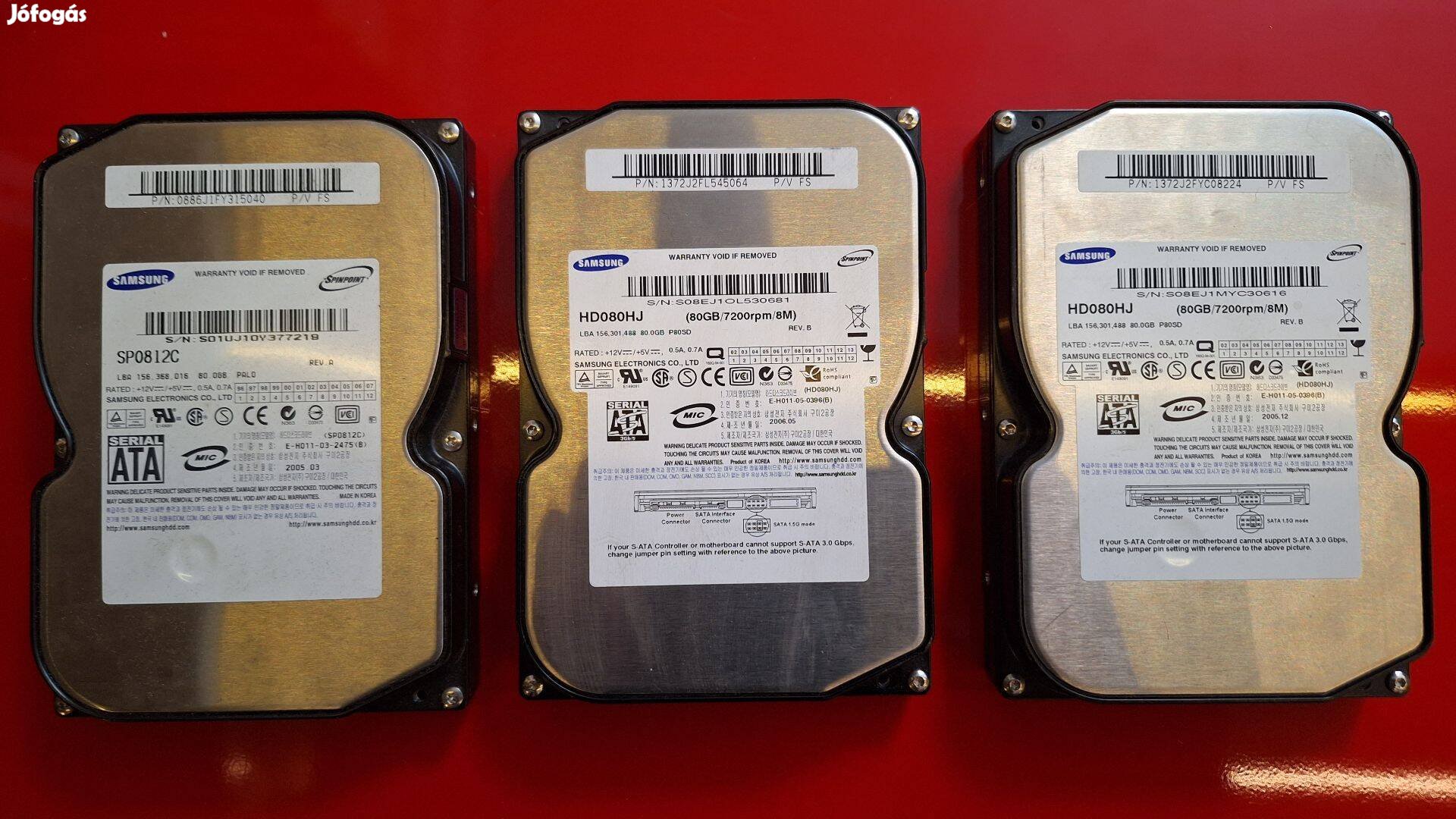 80 GB SATA HDD Samsung winchester vincseszter