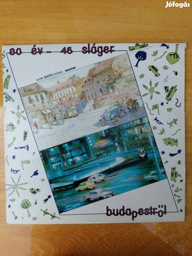 80 év-46 sláger Budapestről hanglemez.