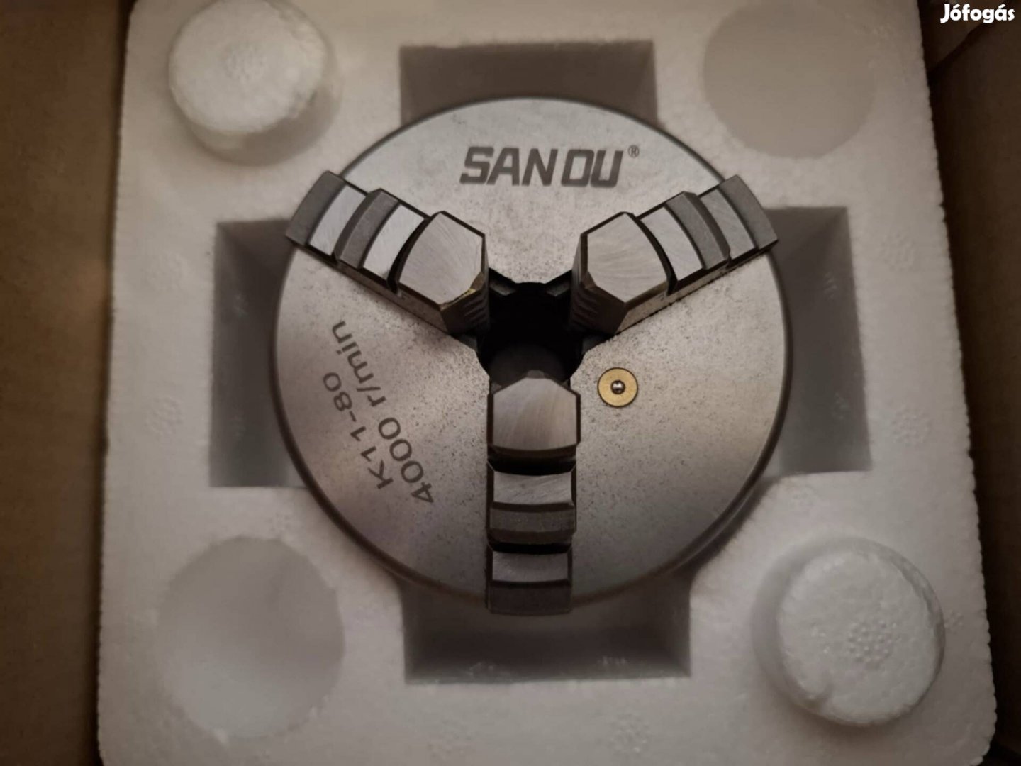 80 mm-es 3 pofás eszterga tokmány 