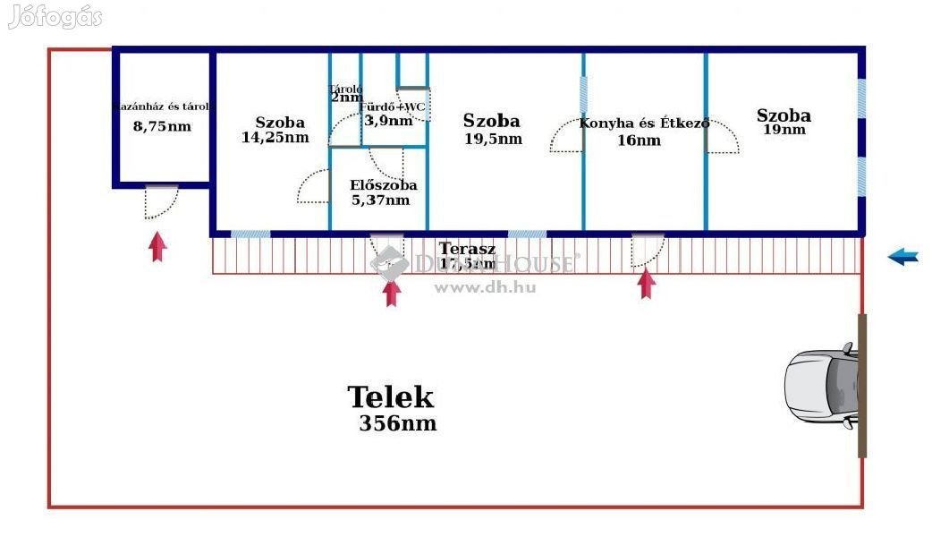 80 nm-es ház eladó Palkonya