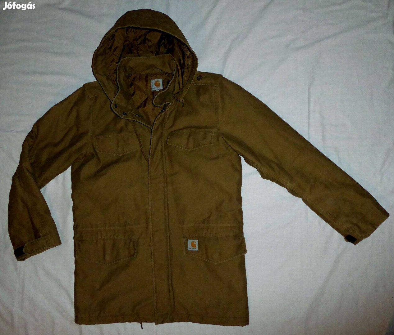 80ezres férfi M méretű Carhartt Hickman téli parka kabát