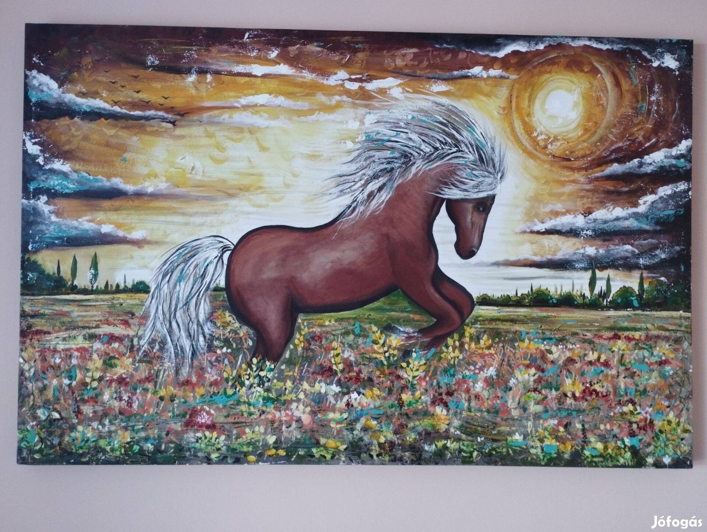 80x125cm akril festmény eladó