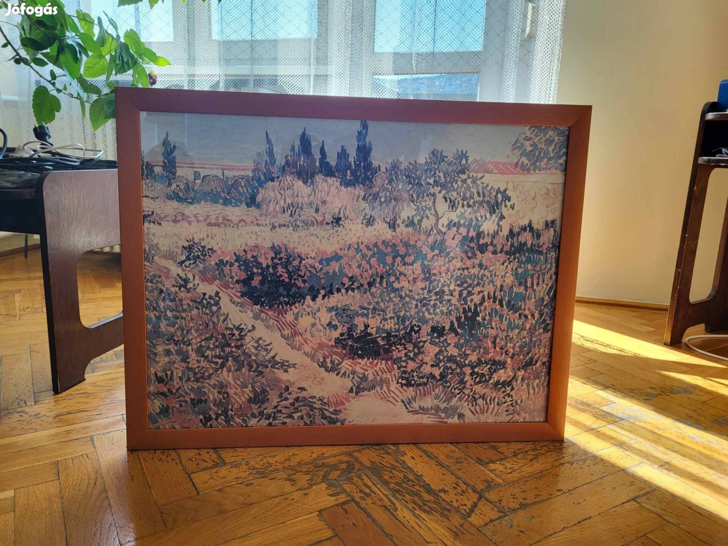 80x60 as farost lemezre nyomott kép 7 cm széles fakeretben