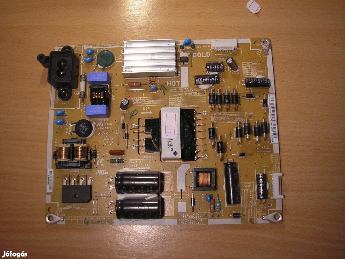 8114 hibás Samsung tápegység BN44-00501A PD32A1_CSM REV1.0