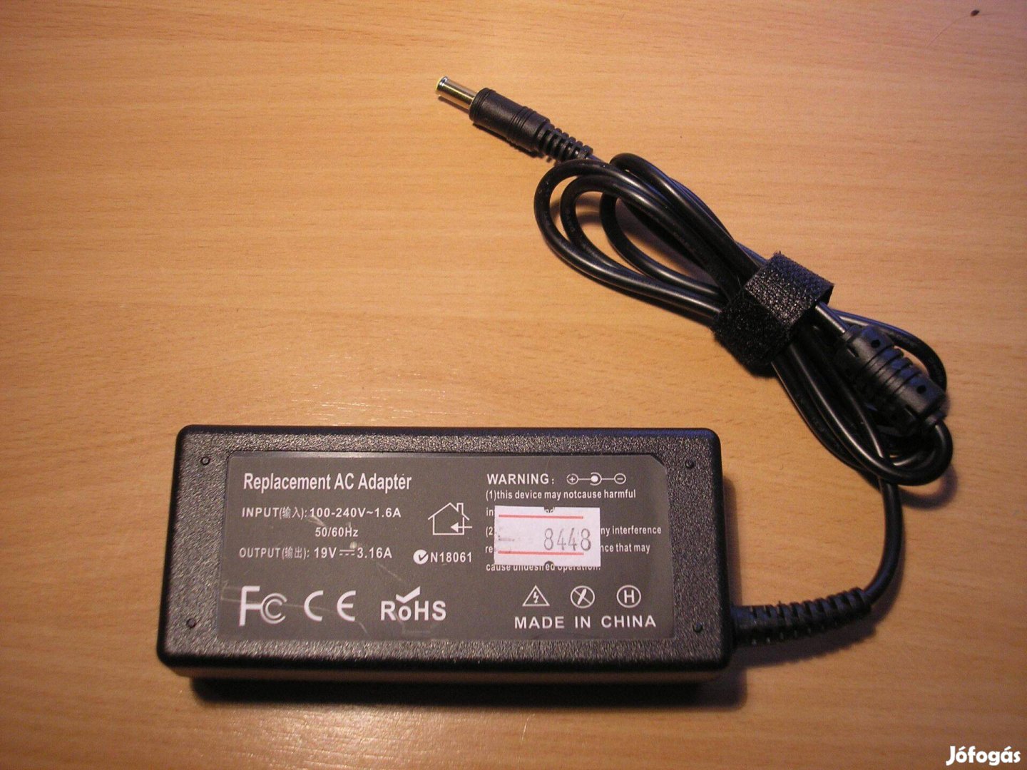 8448 Samsung 19V 3.16A laptop töltő tápegység adapter 5/4mm