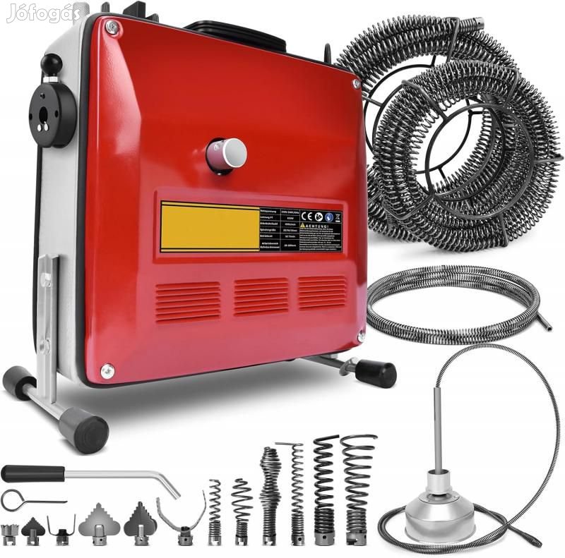 850 W ipari csőtisztító, csőgörény, lefolyótisztító gép