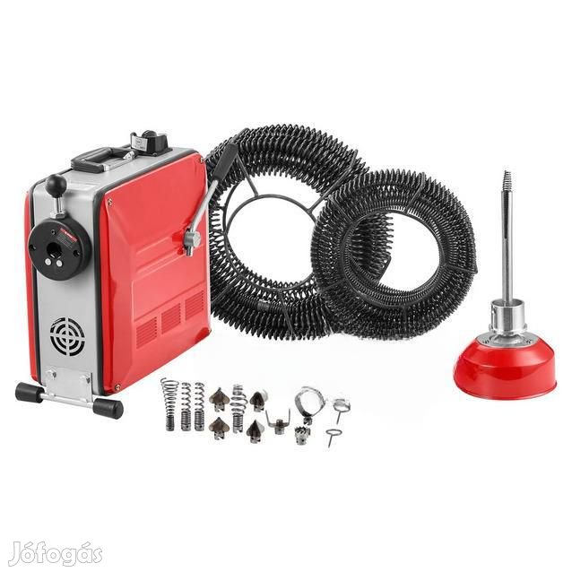850 W-os elektromos lefolyó- és csőtisztító gép,  50200 mm,&#8230;