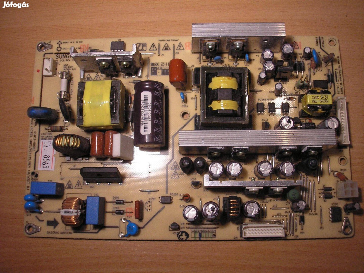 8565 JVC tápegység PE822S/REV 1.0, 01403-00065