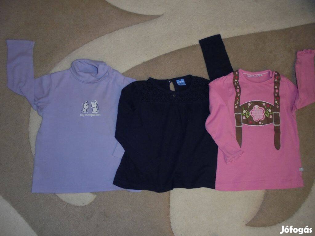 86-92-es lány pólócsomag 3 db-os 86