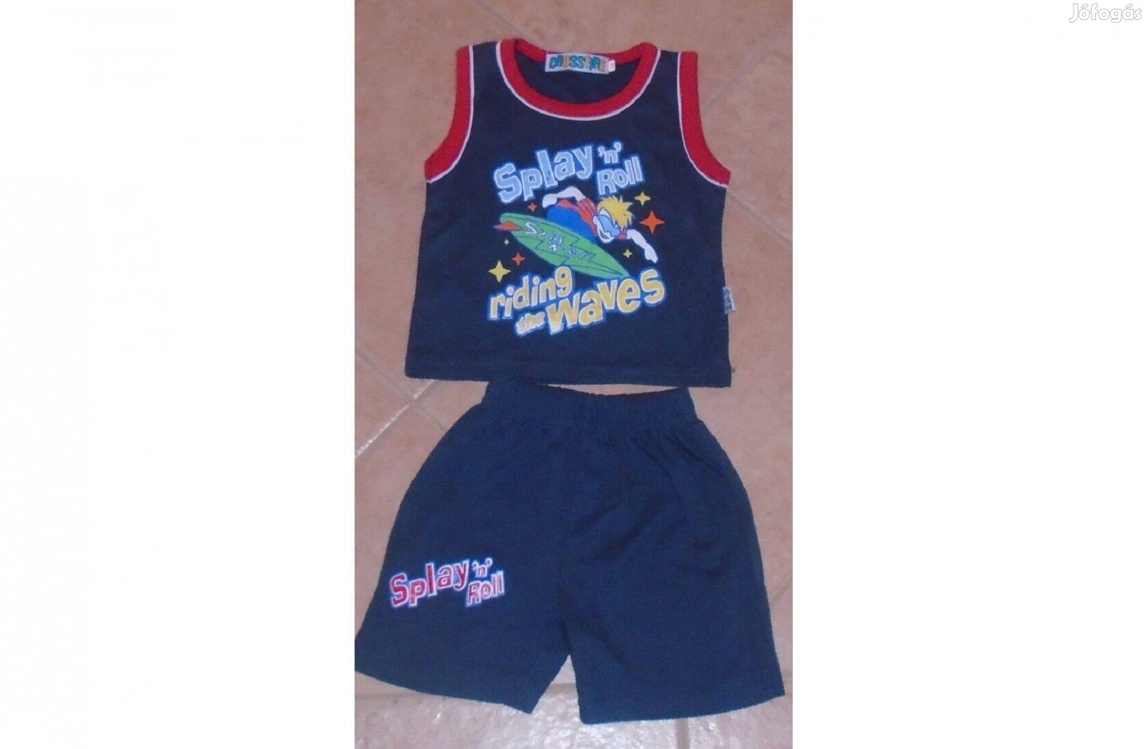 86-92-es ujjatlan pamut szett kisfiúnak