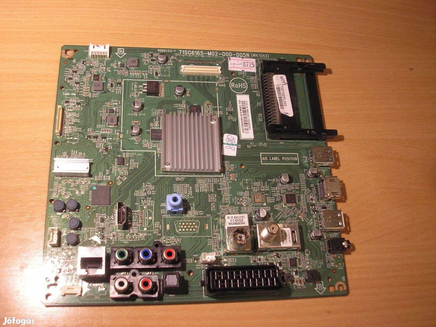 8725 Philips mainboard 715G6165-M02-000-005N WK:1343 705Tqepl333