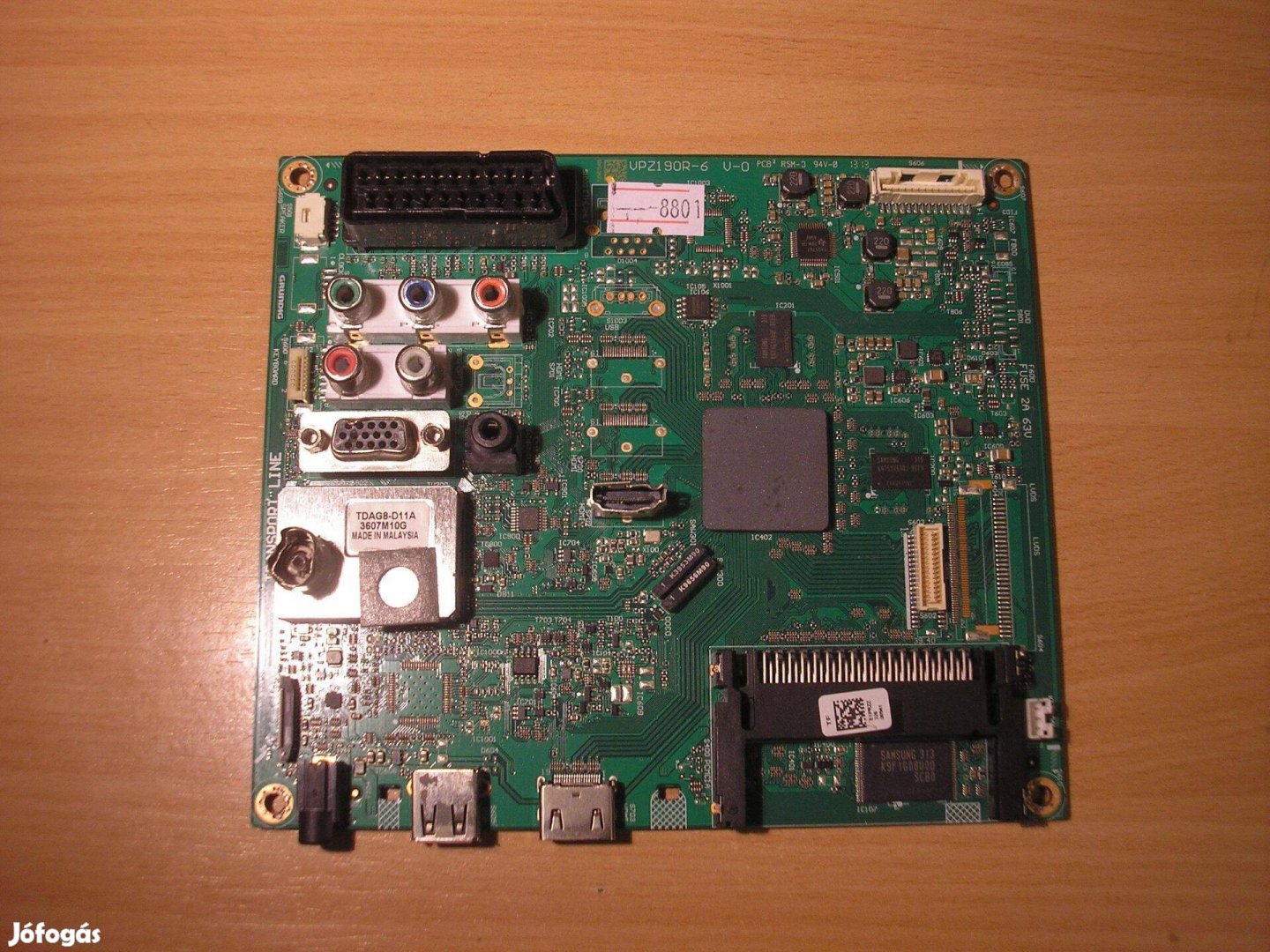 8801 sérült Grundig mainboard Vpz190R-6 E1Przz Tdag8-D11A