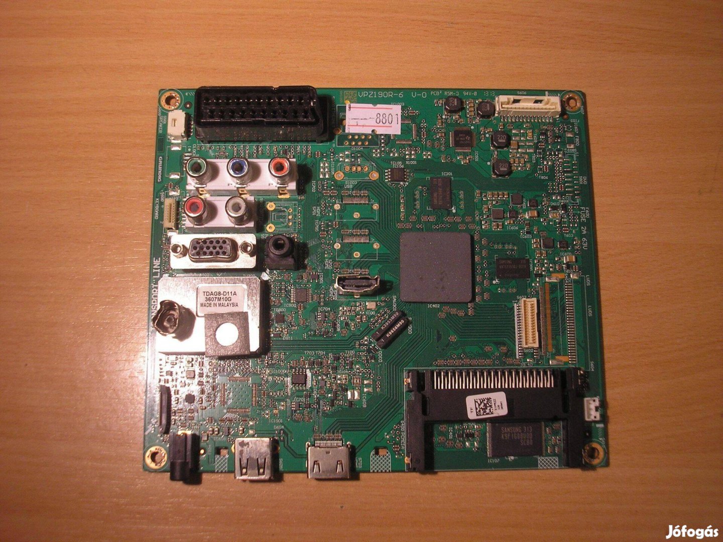 8801 sérült Grundig mainboard Vpz190R-6 E1Przz Tdag8-D11A