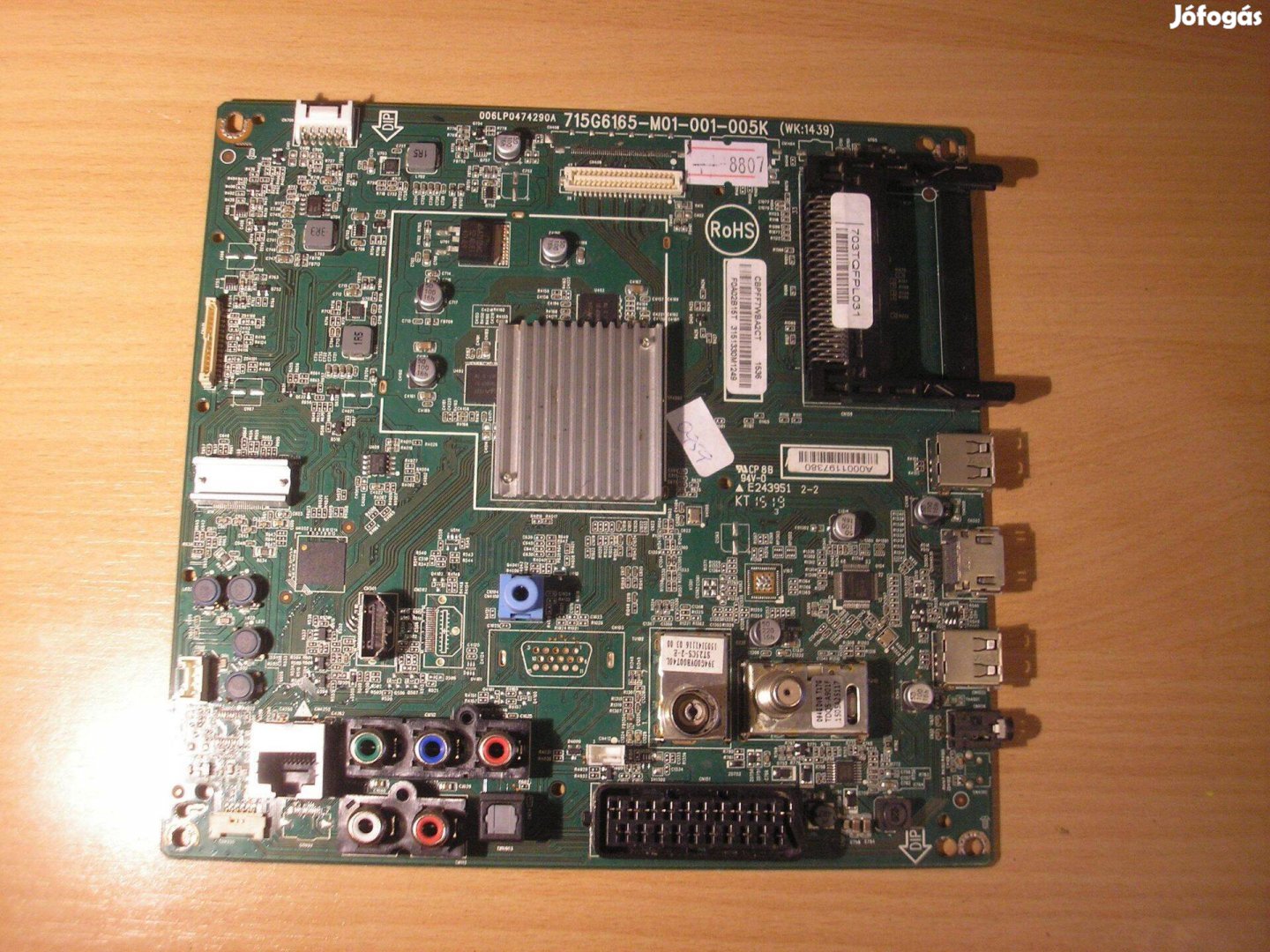 8807 Philips mainboard 715G6165-M01-001-005 WK:1439 006LP0474290A