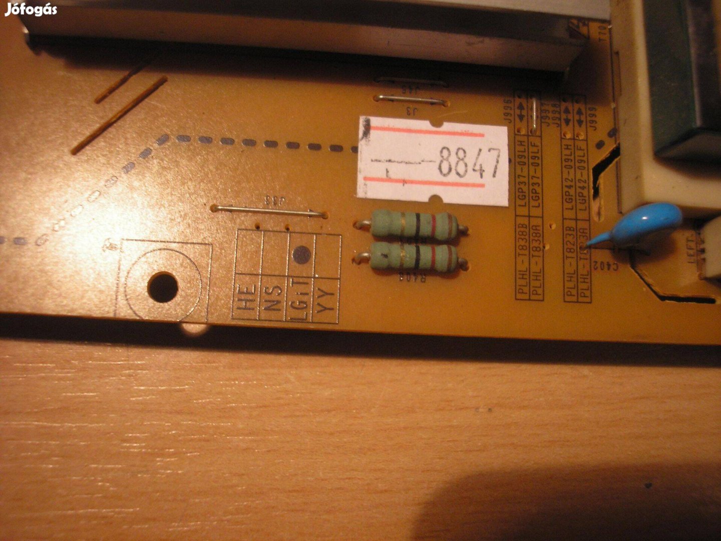 8847 LG 37LH3000 tápegység Lgp37-09LF REV 1.3 EAX55357701/32 2300Kpg09