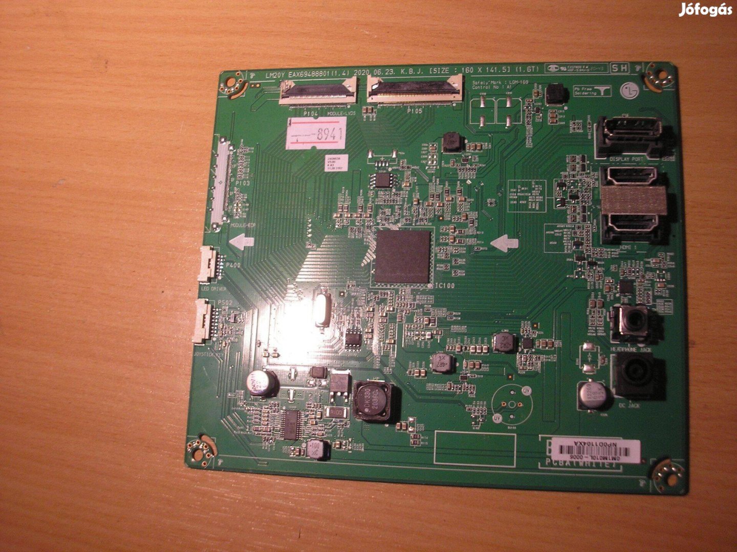 8941 sérült LG 24GN53A mainboard scaler EAX69488801 (1.4)