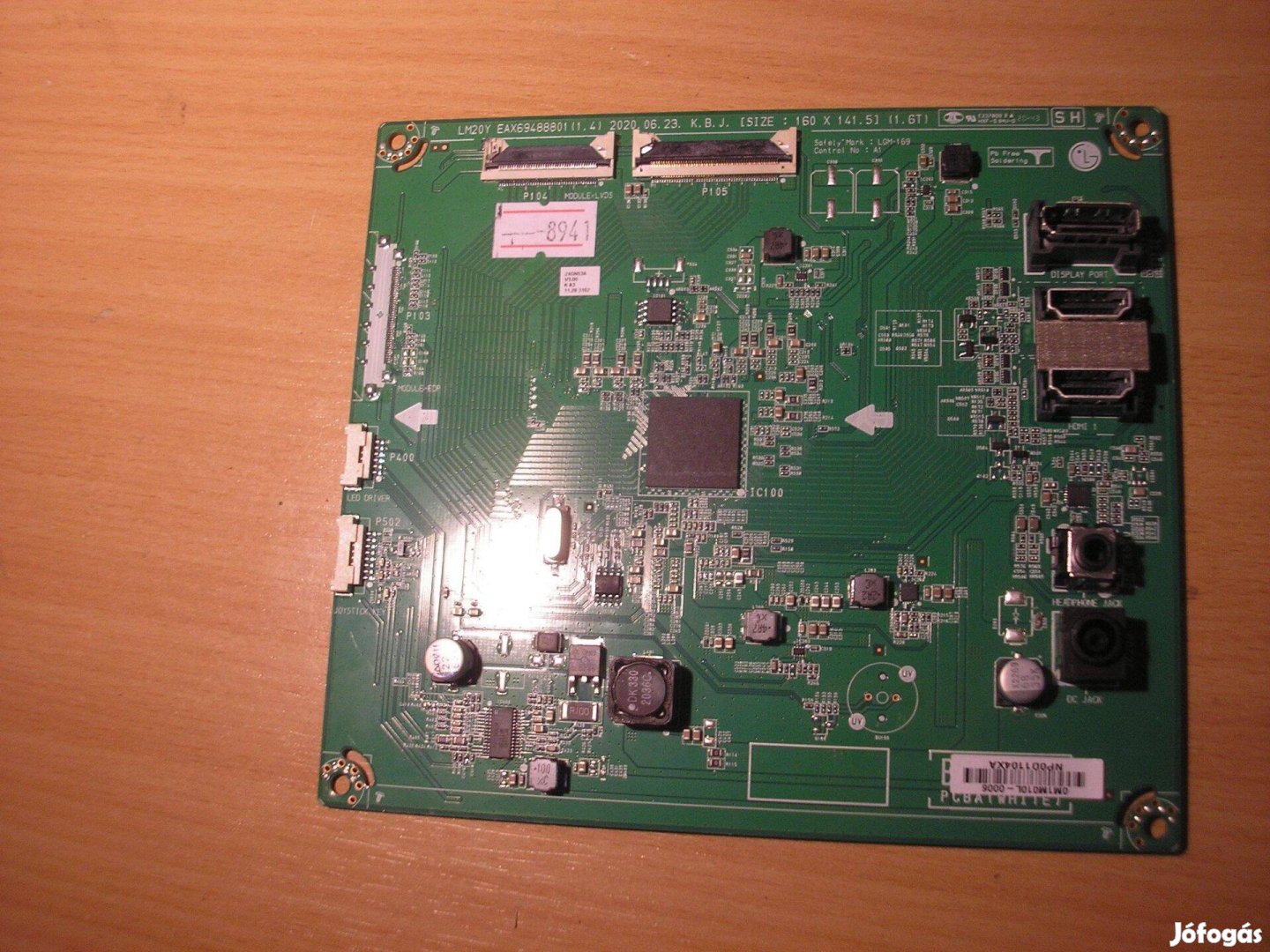 8941 sérült LG 24GN53A mainboard scaler EAX69488801 (1.4)