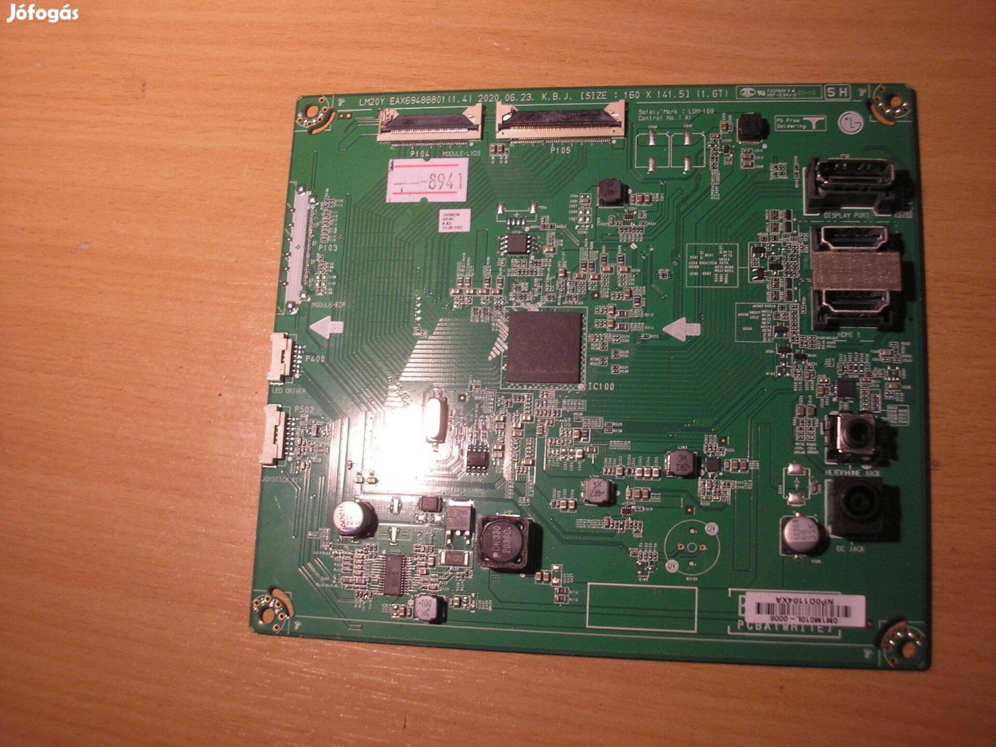 8941 sérült LG 24GN53A mainboard scaler EAX69488801 (1.4)