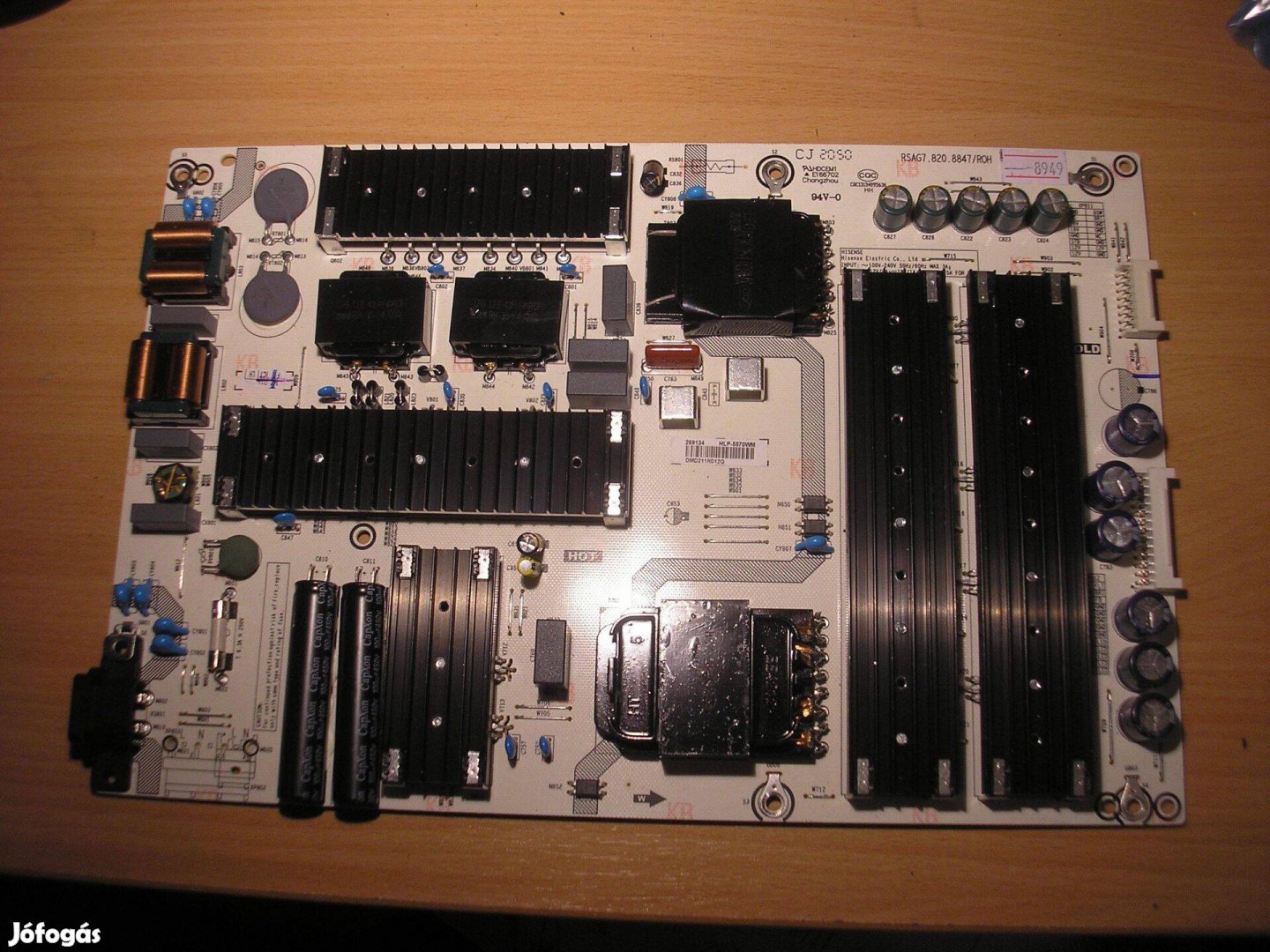 8949 Hisense 55H9G tápegység Rsag7.820.8847/ROH HLP-5570WM